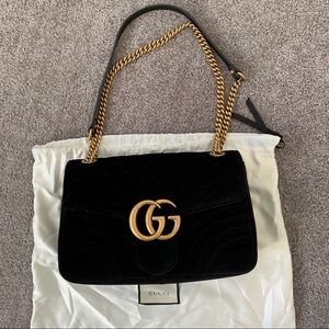 Gucci Medium Velvet Marmont (100% AUTHENTIC)